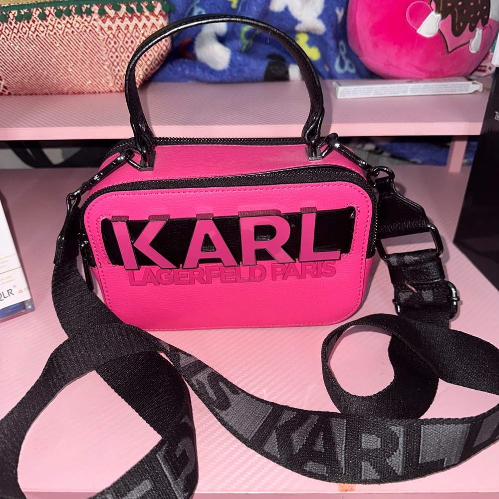 Karl Lagerfeld Paris Simone Logo Camera Bag